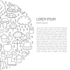 Vector cartoon hand drawn background