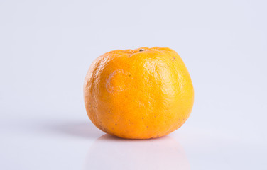 mandarin orange or clementine on the background.