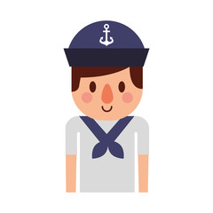 sailor avatar character icon vector illustration design