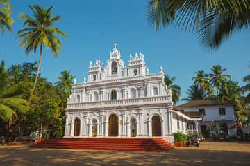 Fototapeta na wymiar Church of Our Lady of Mount Carmel, Arambol, Goa