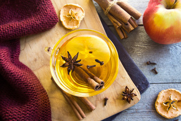 Hot drink with apple