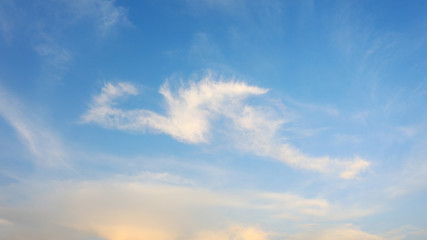 dramatic moody sunset sky with beautiful cloud