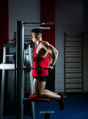 The guy is in the gym