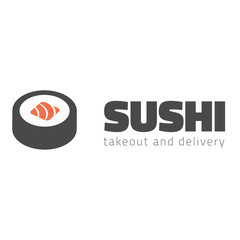 Nice Sushi logo vector illustration element. Onigiri, Hosomaki, California maki sushi