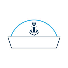 sailor hat isolated icon vector illustration design