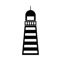 Sea lighthouse isolated icon vector illustration design