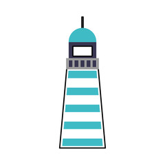 Sea lighthouse isolated icon vector illustration design