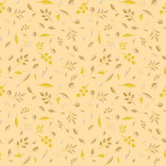 Seamless autumn leaves pattern