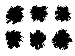 Vector brushes. Hand drawn templates