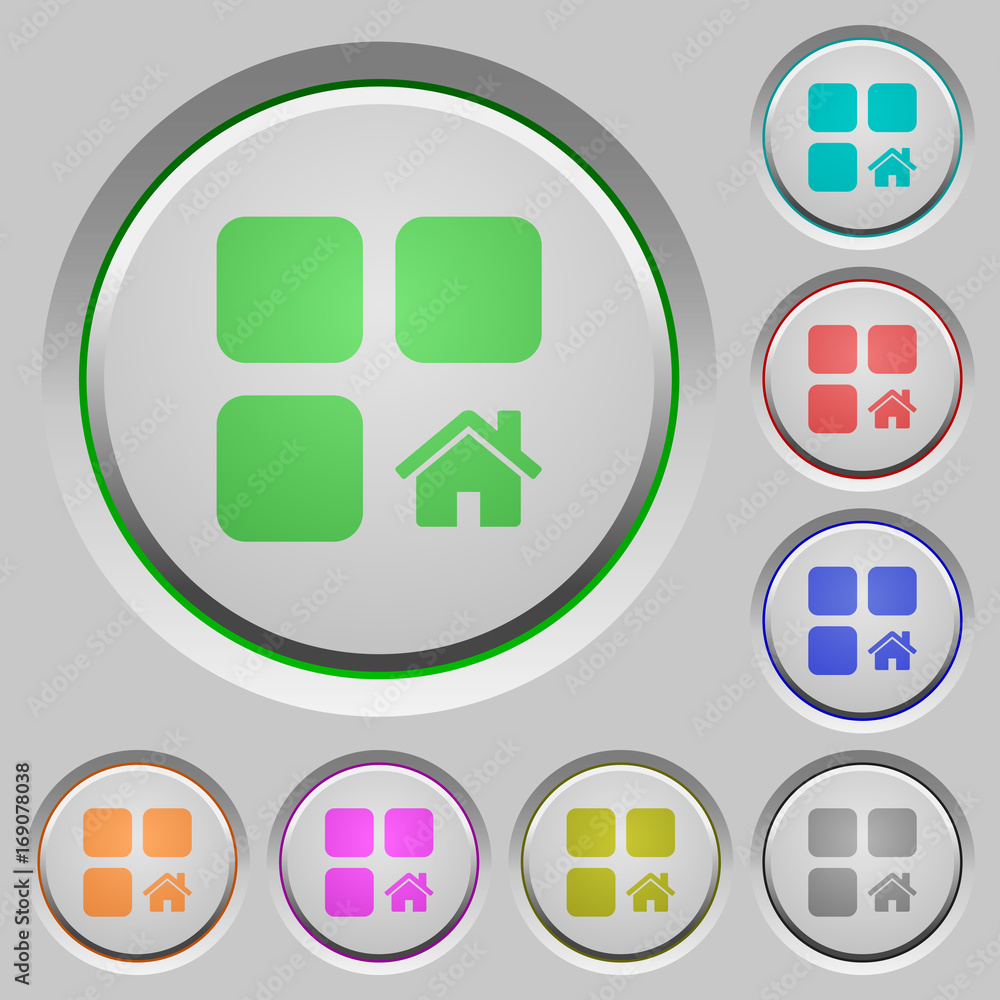 Poster Default component push buttons