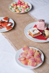Sweets and cakes on a wedding table