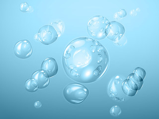flying water droplets