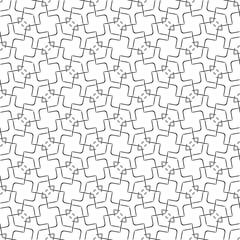 Seamless black and white geometric pattern