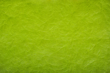 Obraz na płótnie Canvas Crumpled paper background. Green paper background. Texture of crumpled paper.