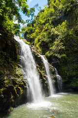 Fototapeta premium Upper Waikani falls (three bears) on Maui, Hawaii