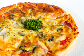 Traditional Italian pizza