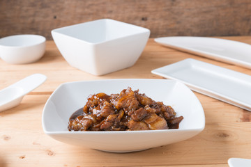 Sweet Pork Condiment (Thai name is muu waan)