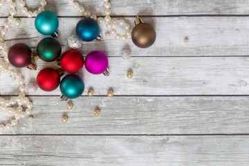 Multicolored Christmas balls