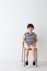 小学生のポートレート