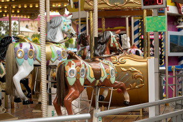 Fototapeta na wymiar Luna park - Carousel Horse