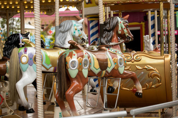 Obraz na płótnie Canvas Luna park - Carousel Horse