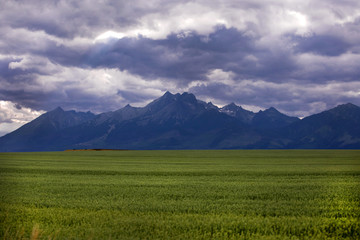 Obraz premium Tatry mountains, View of High Tatras in Slovakia 