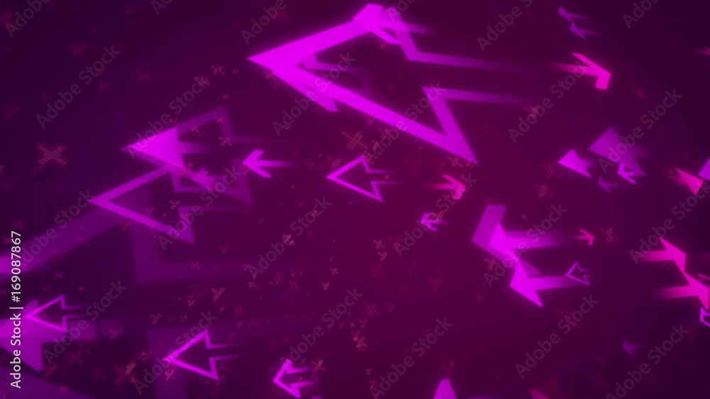 Poster abstract arrow technology background. seamless loop.