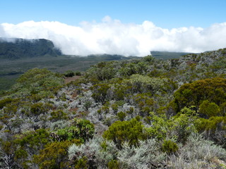 Ascent of clouds, Reunion island