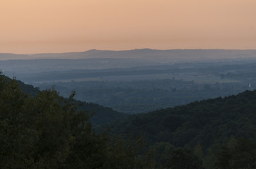 sunset, hill, silhouette, grass, lake, landscape, mountain, sun, asia, beautiful, mountains, nature, blue, over, orange, background, hills, sky, skyline, travel, district, ennerdale, tree, view,