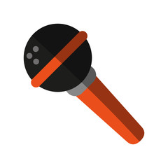 mobile wireless microphone icon image vector illustration design