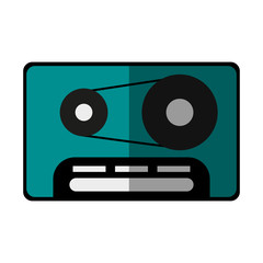 audio cassette icon image vector illustration design