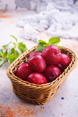 fresh plums