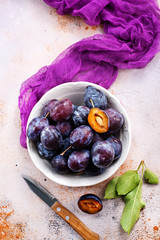 fresh plums