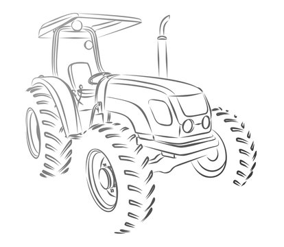 tractor Sketch.