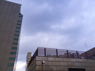 Fototapeta na wymiar Building and sky