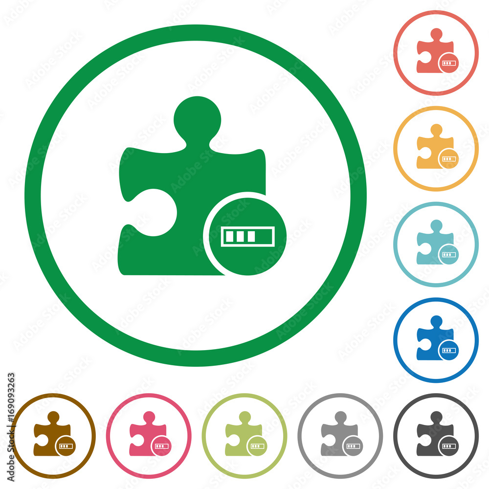 Poster plugin processing flat icons with outlines