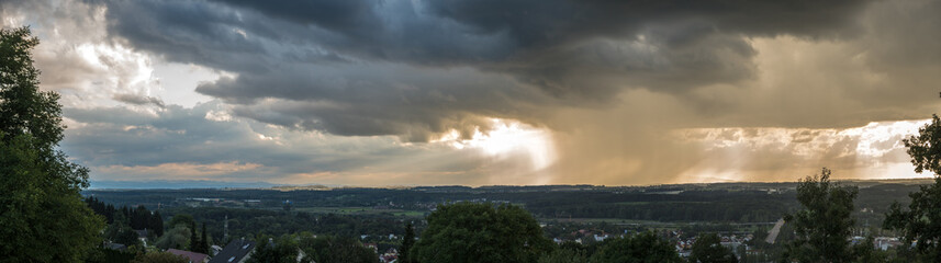 Unwetter über Ravensburg