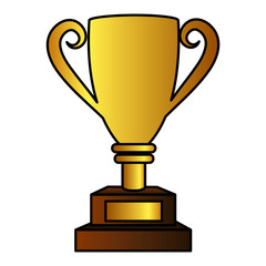Fototapeta na wymiar trophy cup award icon vector illustration design