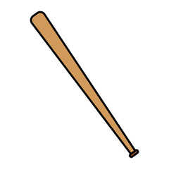 baseball bat isolated icon vector illustration design