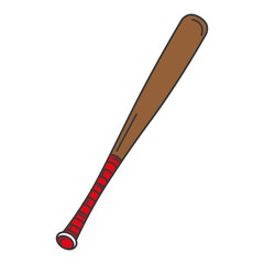 baseball bat isolated icon vector illustration design