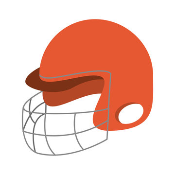 helmet baseball related icon image vector illustration design