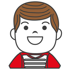 baseball player catcher avatar character vector illustration design