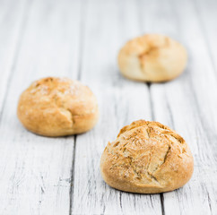 Portion of German Buns, selective focus