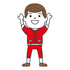 Obraz premium baseball player avatar character vector illustration design