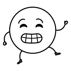 zorry emoticon face character icon vector illustration design