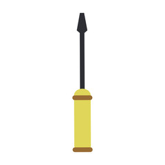 screwdriver tool icon image vector illustration design