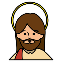 jesuscrist avatar character icon vector illustration design