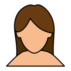 Man with long hair vector illustration design