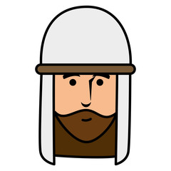 Shepherd of bethlehem character vector illustration design