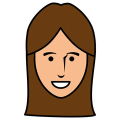 Man with long hair vector illustration design